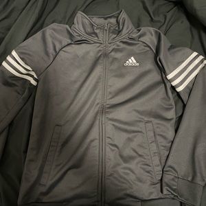 Grey Adidas Long Sleeve Jacket